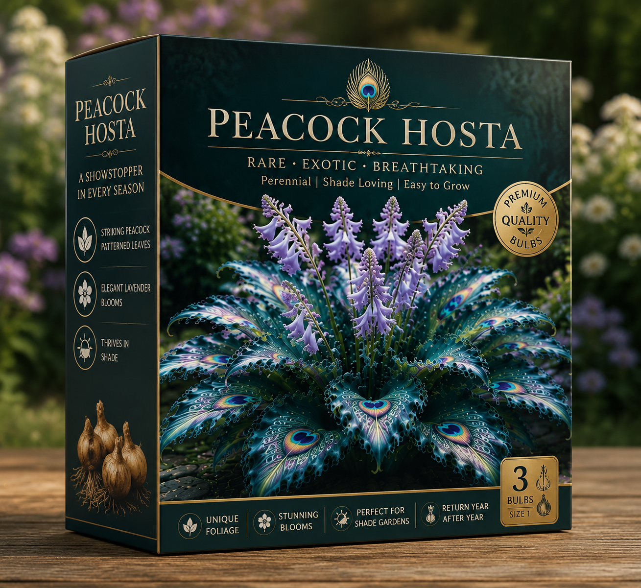 🦚 Hosta That Looks Like Peacock Feathers - A Rare Ornamental Plant Inspired by Natural Elegance