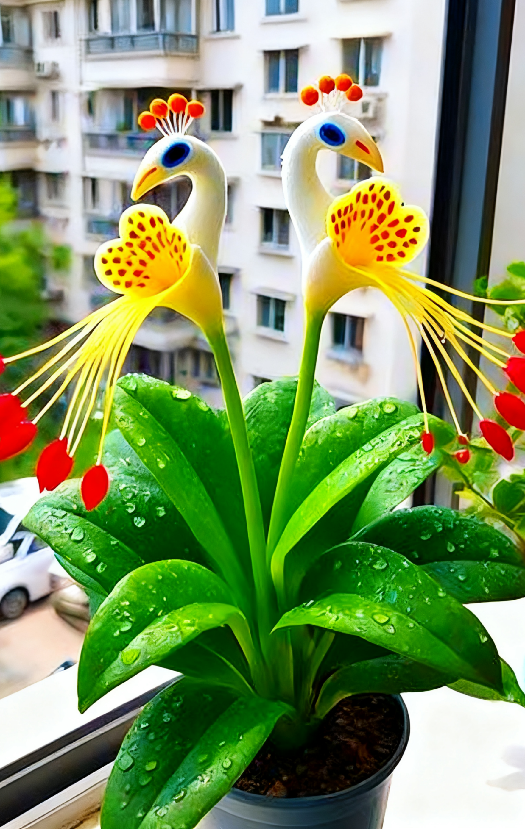 🦚Peacock Flower – No Soil Limits, Thrives in Any Environment, Year-Round Blooms 🌸