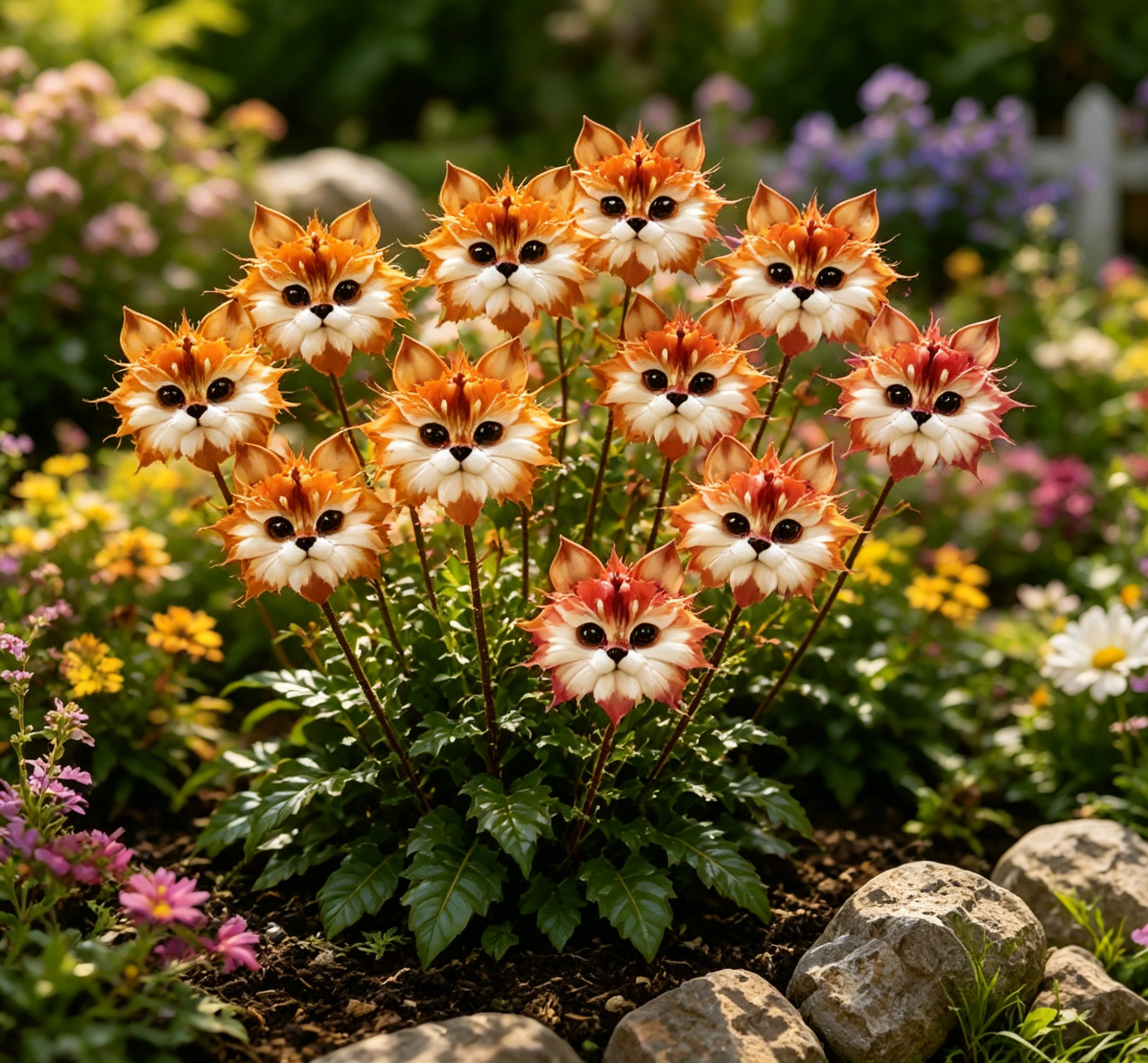 🦊 Fox-Face Flower Bulbs-A Tiny Fox Garden, Blooming Right At Your Door
