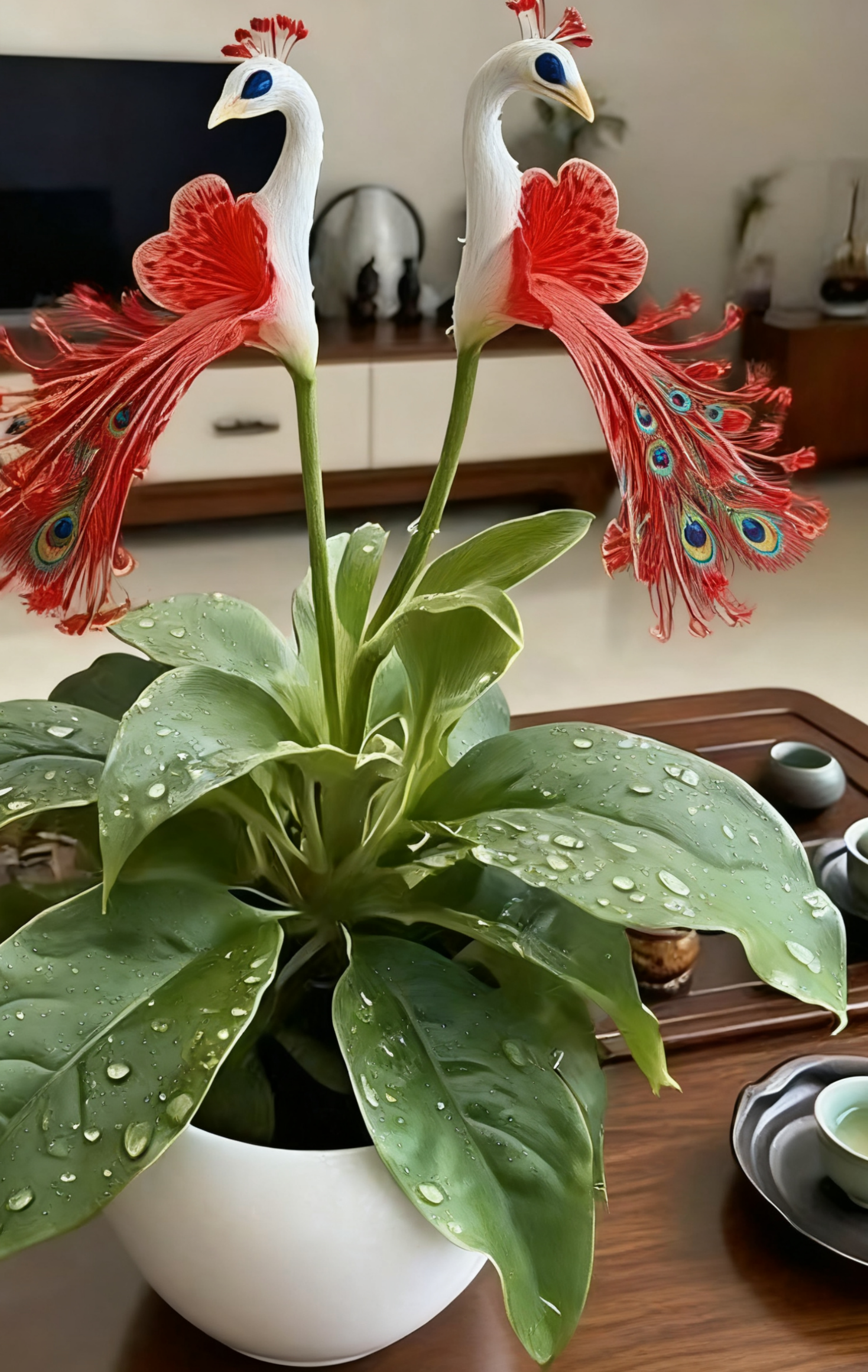 🦚Peacock Flower – No Soil Limits, Thrives in Any Environment, Year-Round Blooms 🌸