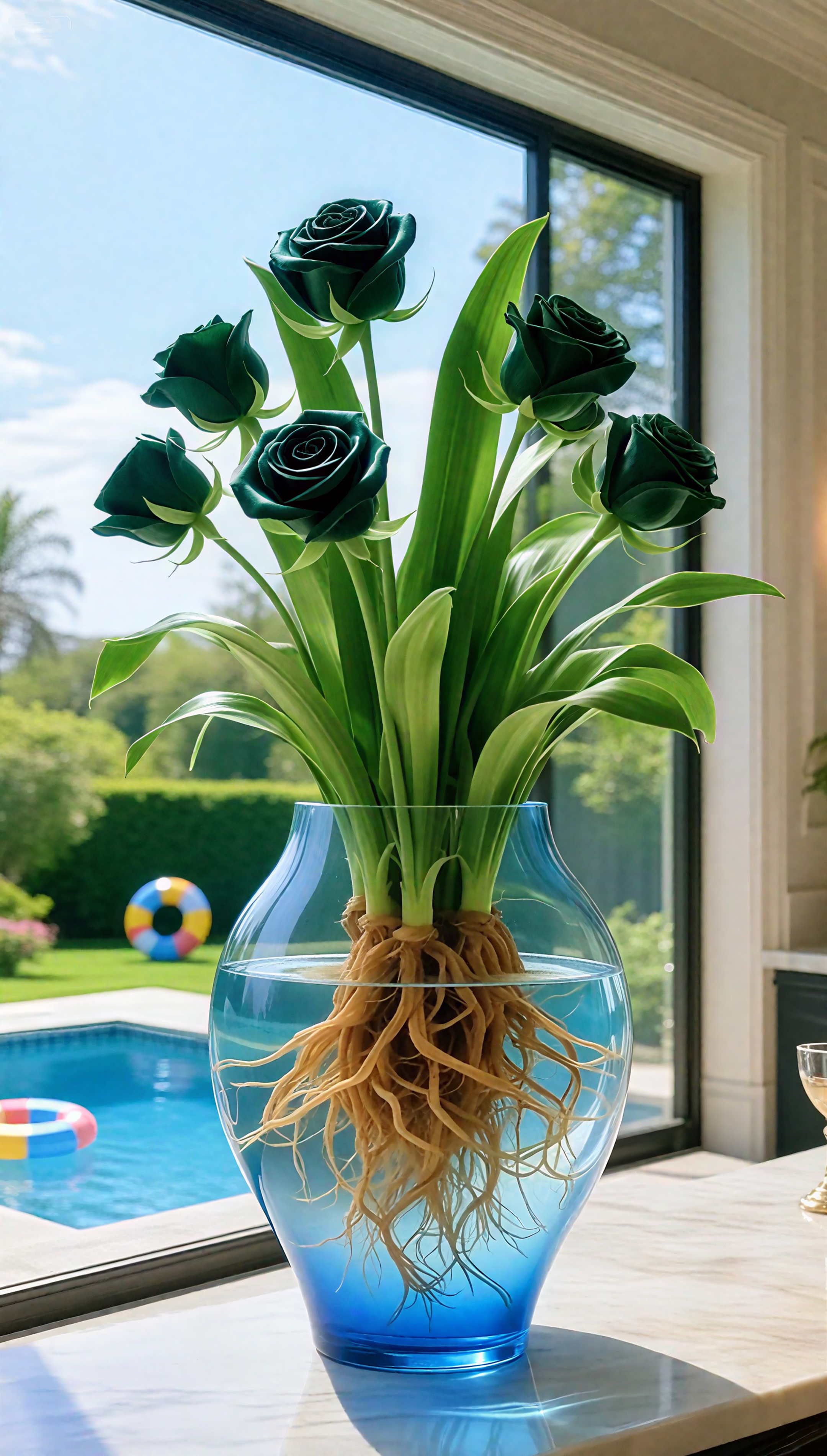 🌹 Hydroponic Roses-no soil, no mess, just stunning blooms!🌹