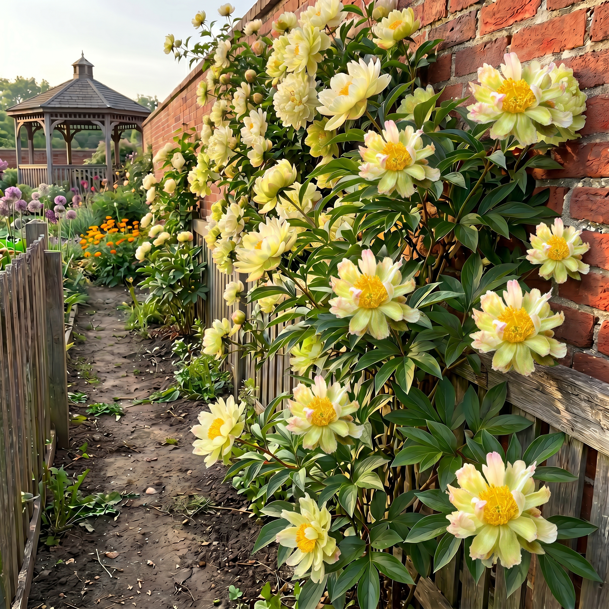 🌸 Rare Climbing Peony Bulbs🪴Big Full Blooms, Cold Hardy Perennial, Easy to Grow Garden Favorite