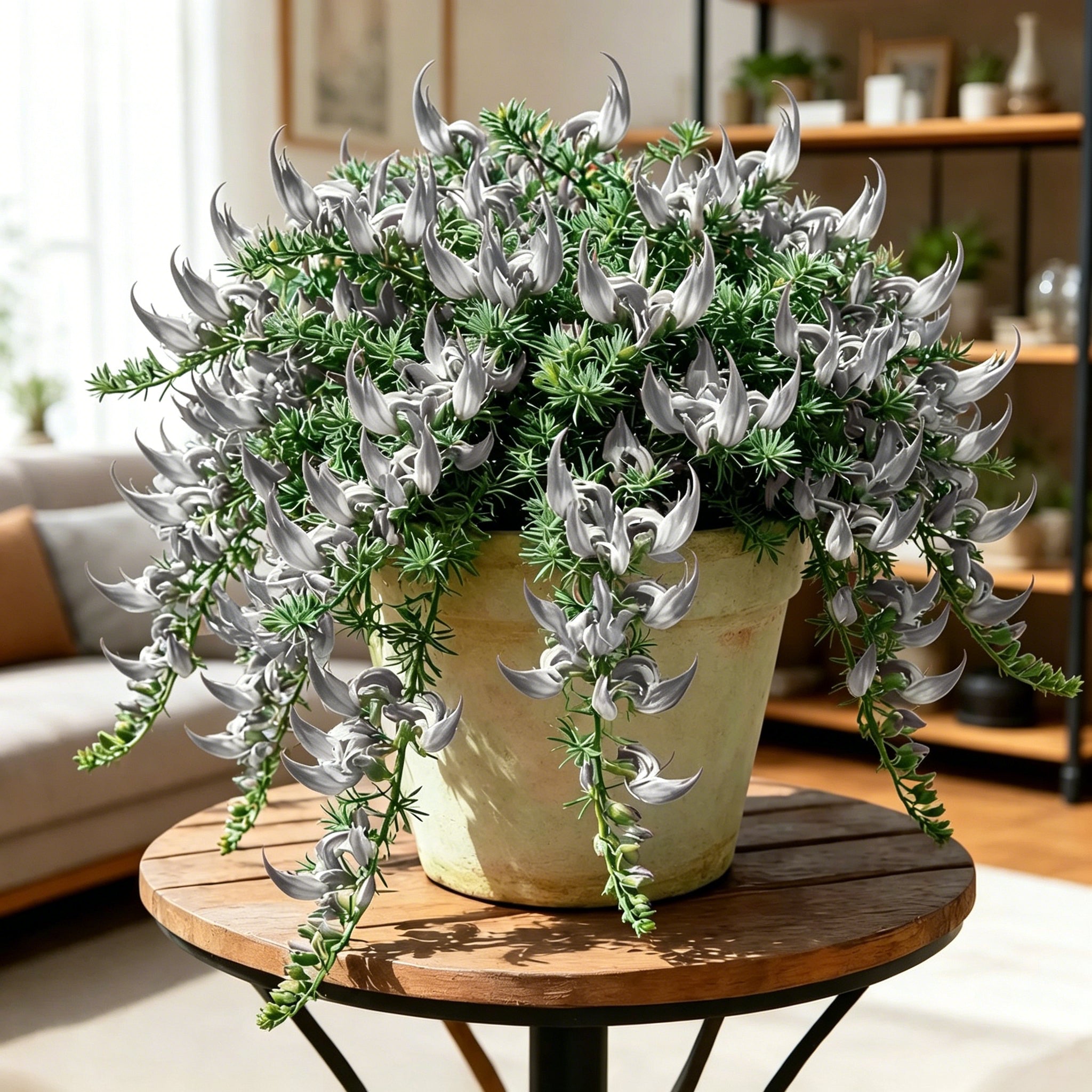 🏠🌸 Parrot Beak Spider Plant Bulbs 🌿 Unique Foliage, Easy to Grow