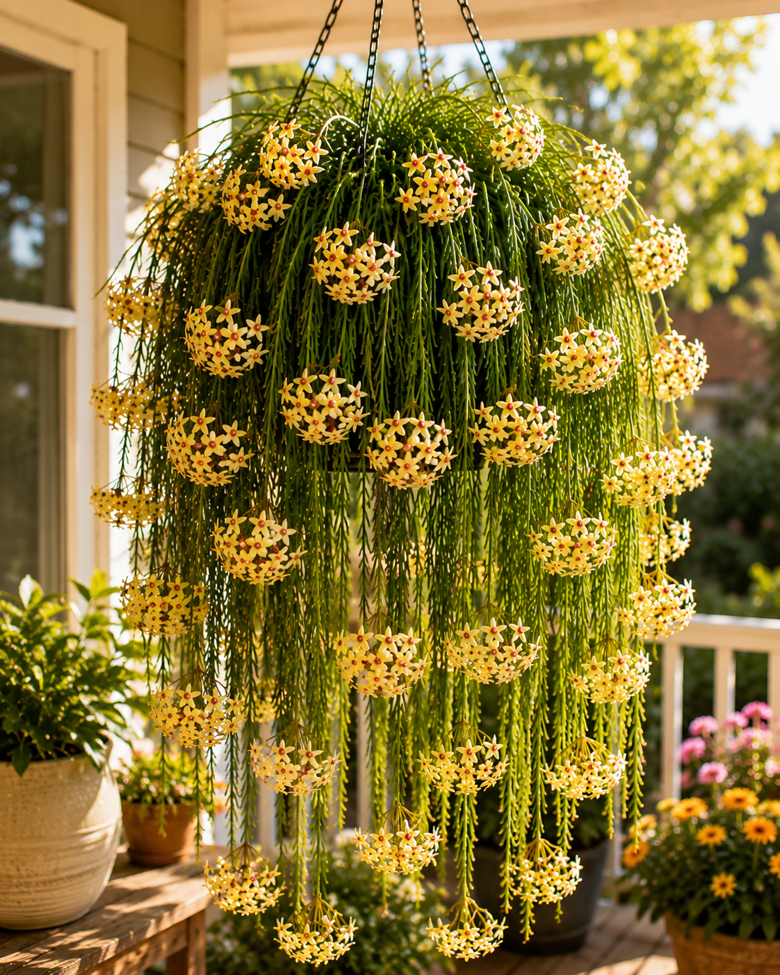 🌿 Hoya Linearis - A Living Green Curtain for Your Home