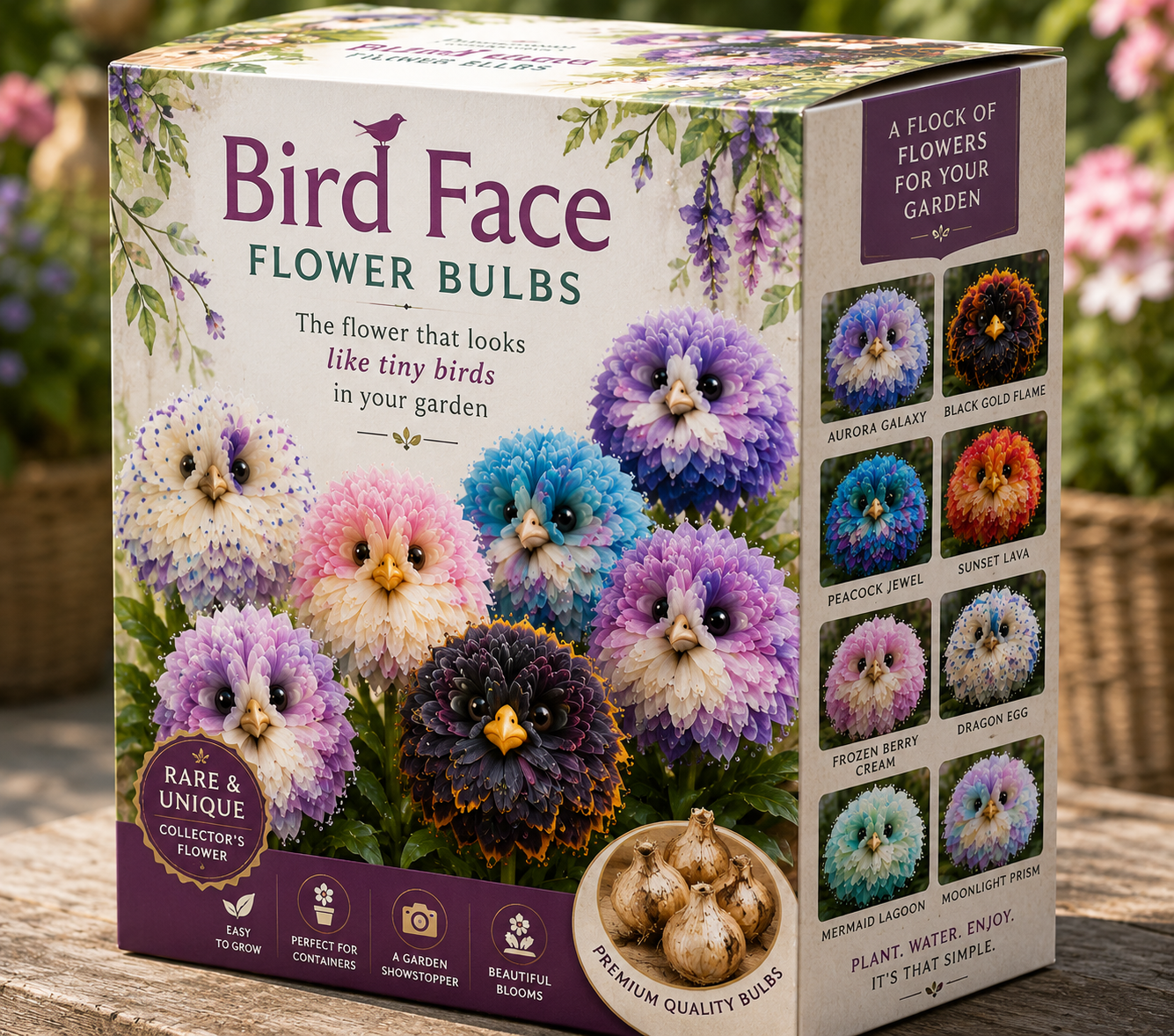 🐦 Rare Bird Face Flower Bulbs-The Extraordinary Flower Everyone Stops To Photograph