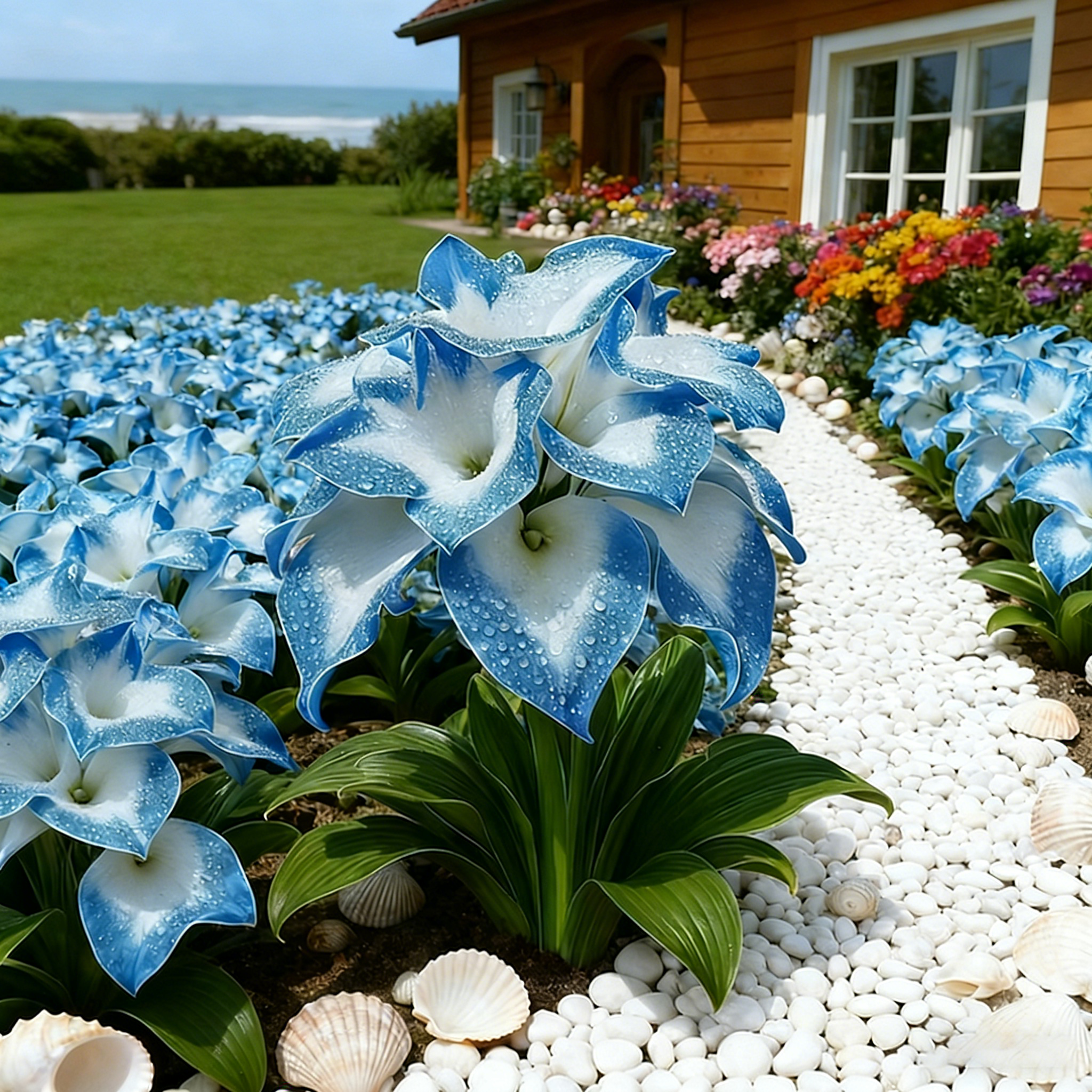 ❄️ Rare new variety Ice Blue Calla Lily bulbs 💙 - Easy to grow, cold and heat resistant