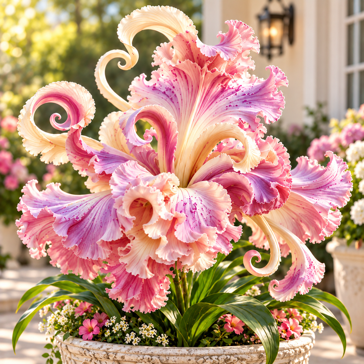🌸 Royal Ruffle Fantasy Lily Bulbs – Grow in Water or Soil, Giant Ruffled Blooms