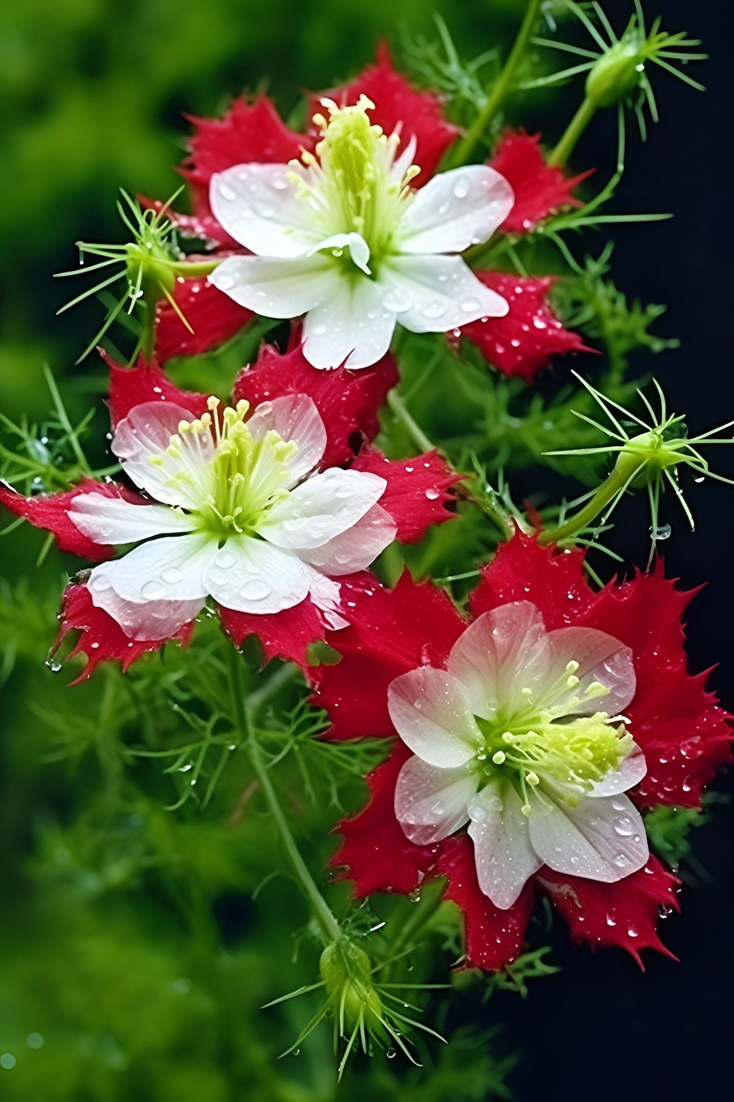 🌸✨ 2025 Neues Garten-Wunder: Rainbow Nigella – Die Blume aus einem Traum! 💫