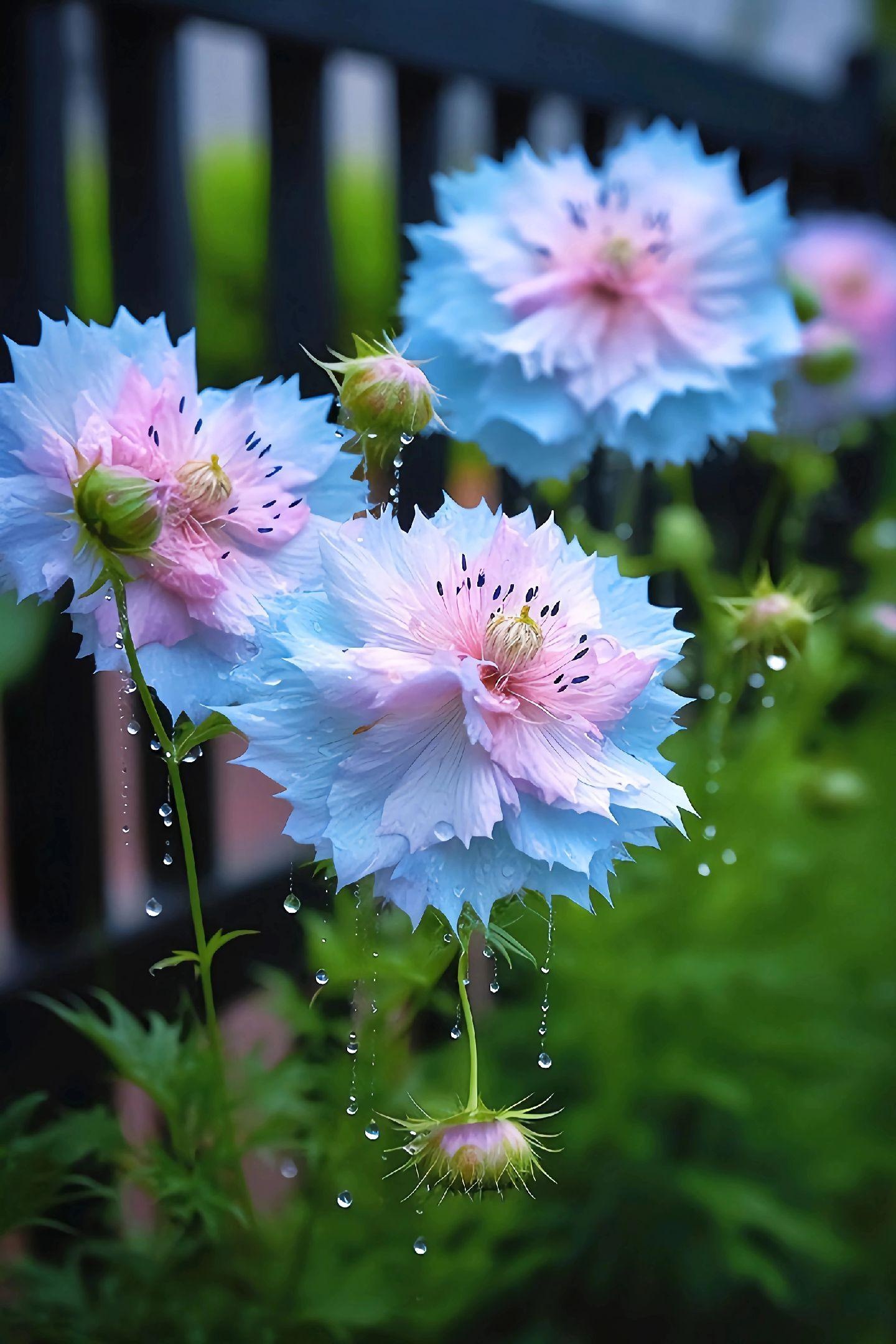 🌸✨ 2025 Neues Garten-Wunder: Rainbow Nigella – Die Blume aus einem Traum! 💫