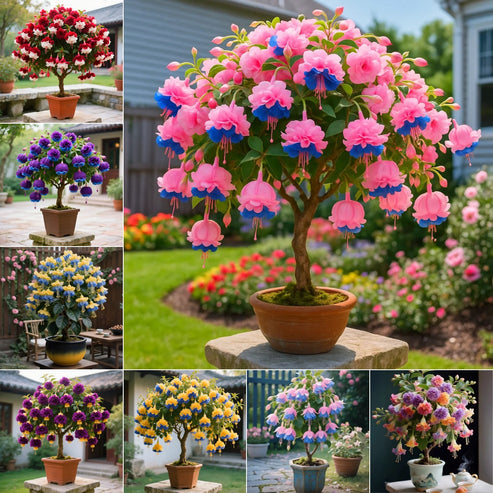 🌸 Double Fuchsia – Beautiful Shade-Loving Flowering Plants