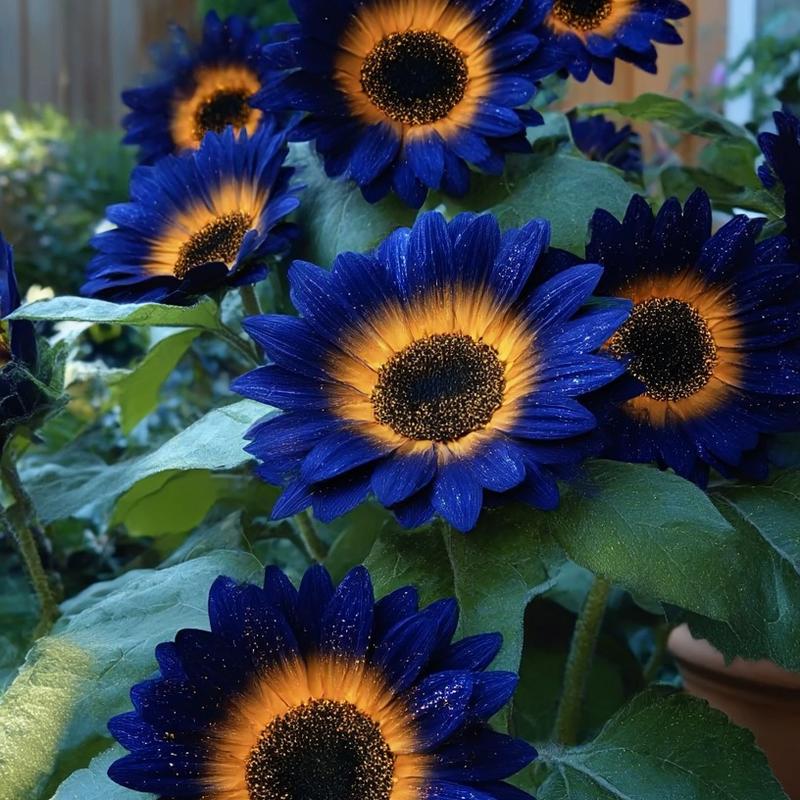 🌌🔥 Midnight Blaze Sunflower Seeds🪴– The Rarest Sunflower You’ll Ever Grow! 🌻
