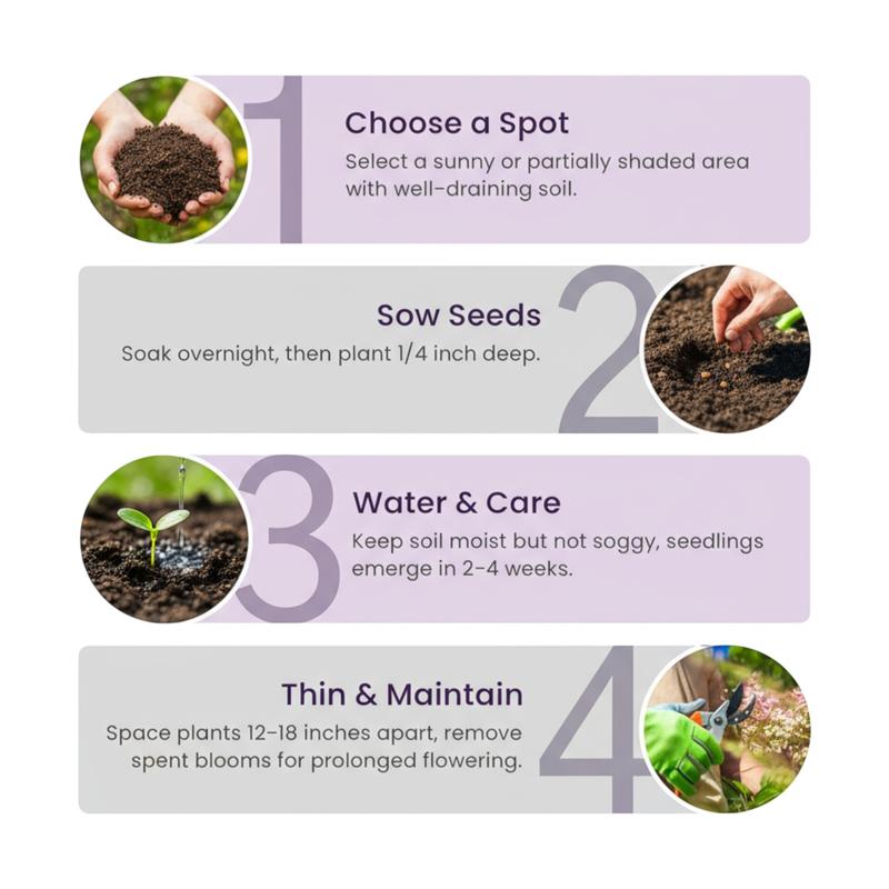 🌌 Galaxy Blue Iris Seeds – Dark Blue Petals with White Speckles