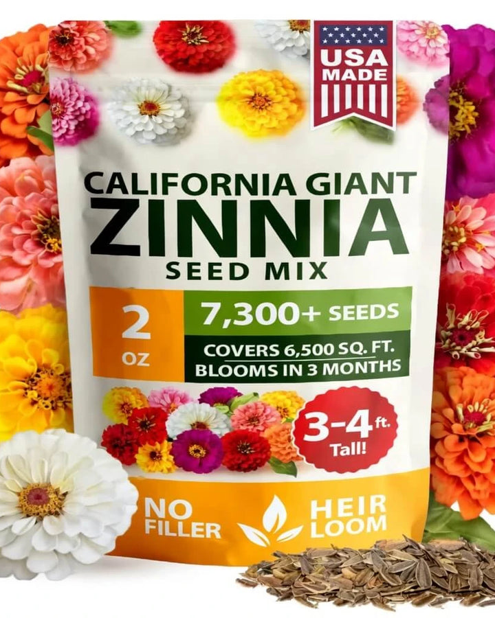 🔥HOT SALE 49% OFF-Zinnia Seeds - Pure Seeds - No Filler - USA Heirloom Flower Seeds