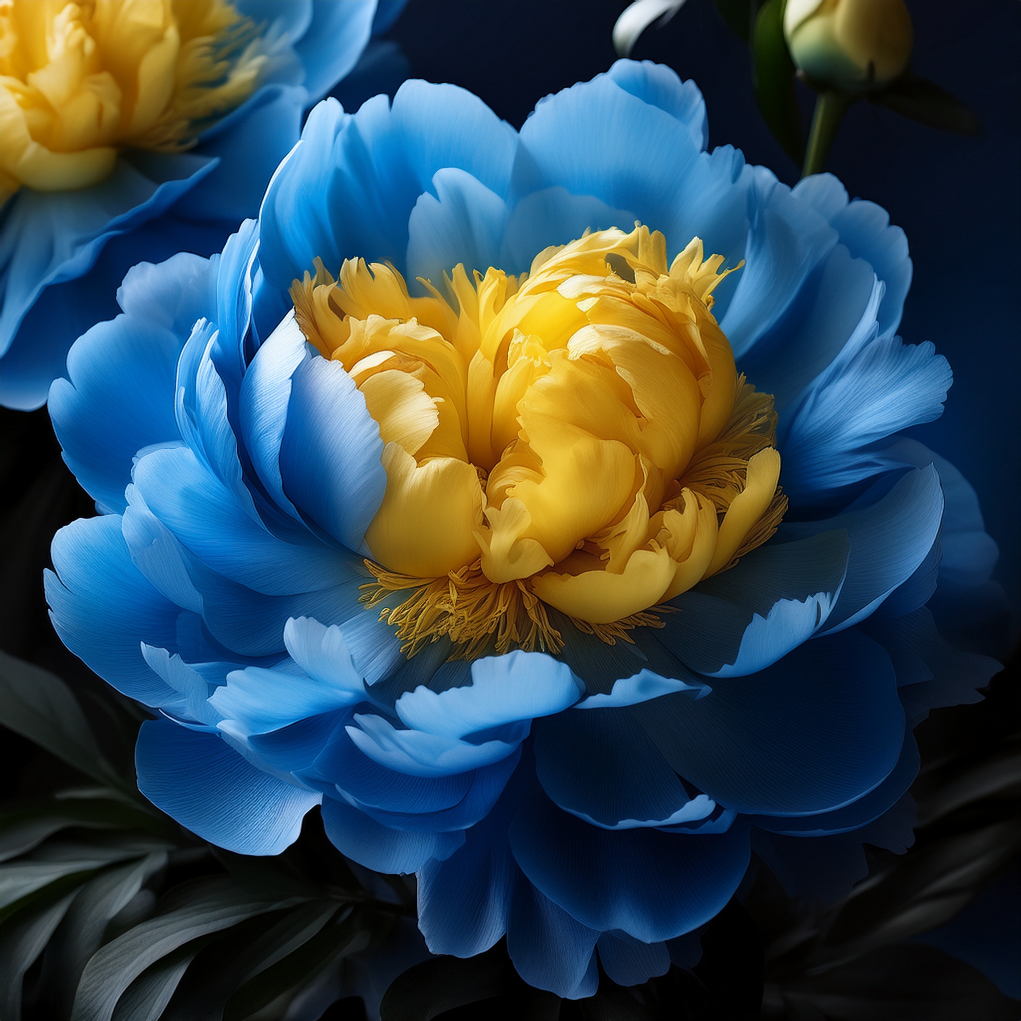 Blau Gelb Pfingstrosen-Blumensamen