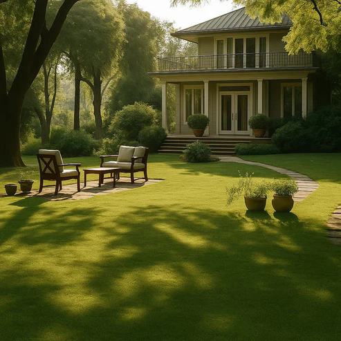 Evergreen dwarf grass seed for four seasons