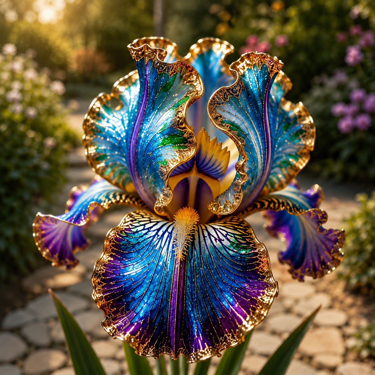 ✨ Rare Gilded Jewel Iris Bulbs – Shimmering Gold-Edged Blooms for Gardens & Pots