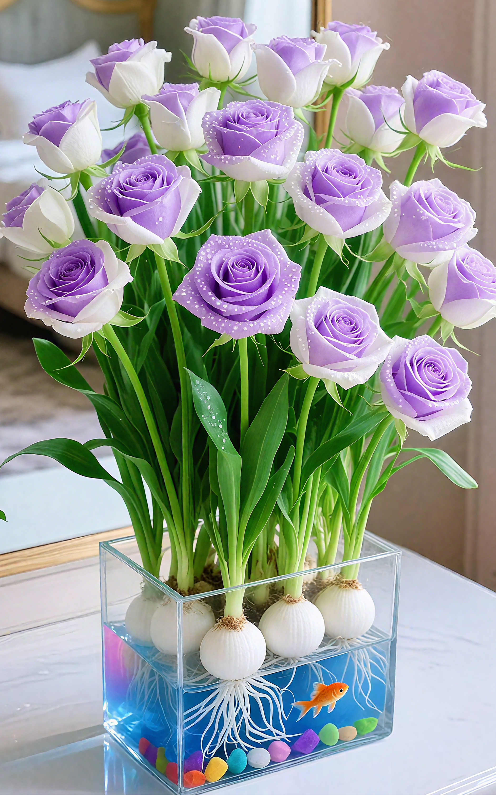 🌹 Hydroponic Roses-no soil, no mess, just stunning blooms!🌹