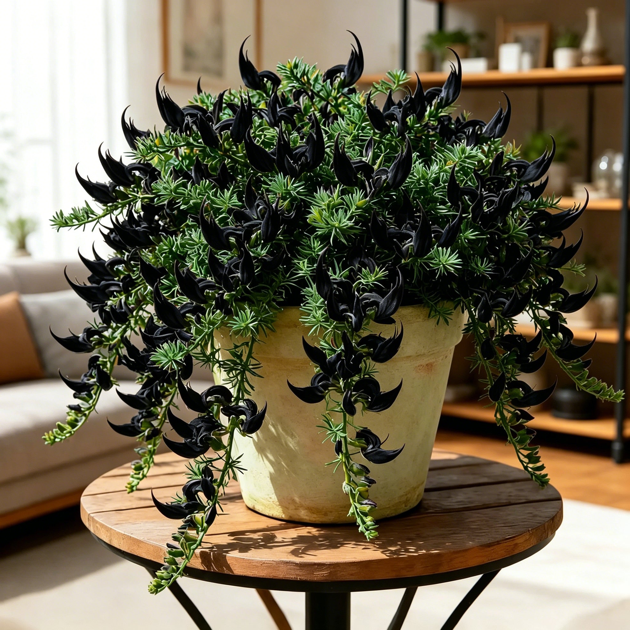 🏠🌸 Parrot Beak Spider Plant Bulbs 🌿 Unique Foliage, Easy to Grow