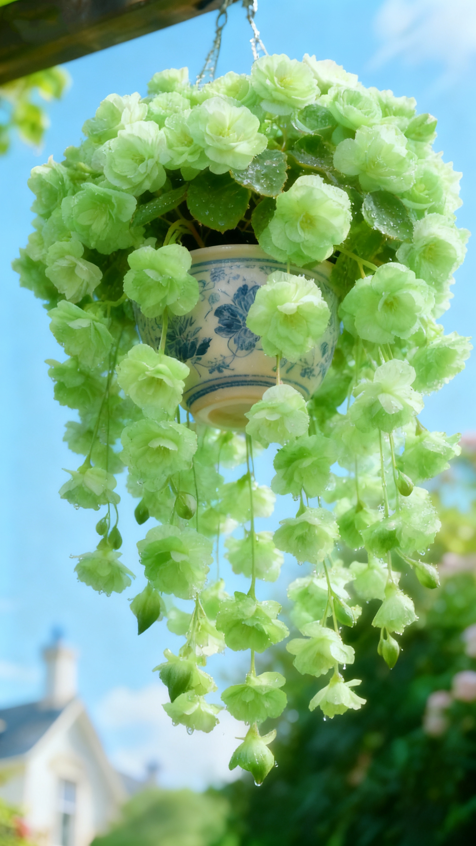 🌸 Trailing Begonia Seeds – Cascading Blooms，Easy Care  & Natural Air Freshener 🌱✨