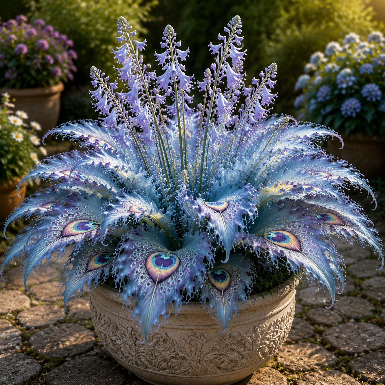 🦚 Hosta That Looks Like Peacock Feathers - A Rare Ornamental Plant Inspired by Natural Elegance