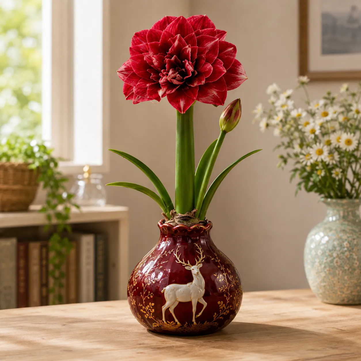 🌺 Waxed Double Amaryllis Bulbs – No Water, Just Watch It Grow