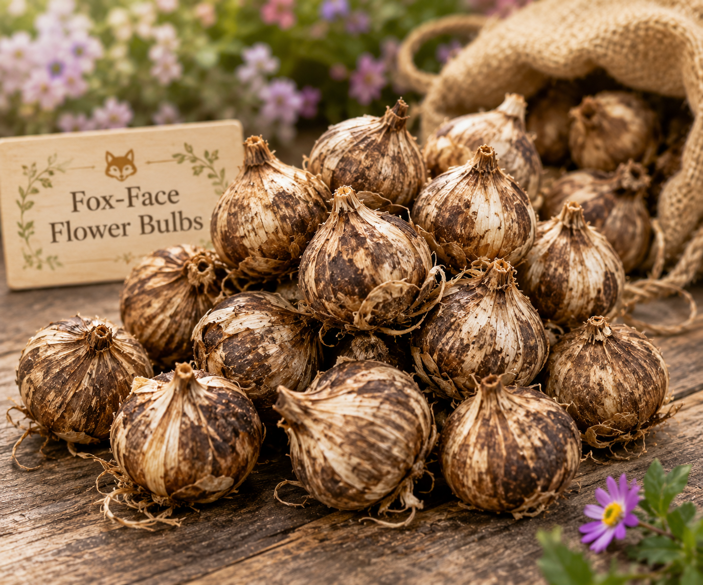 🦊 Fox-Face Flower Bulbs-A Tiny Fox Garden, Blooming Right At Your Door