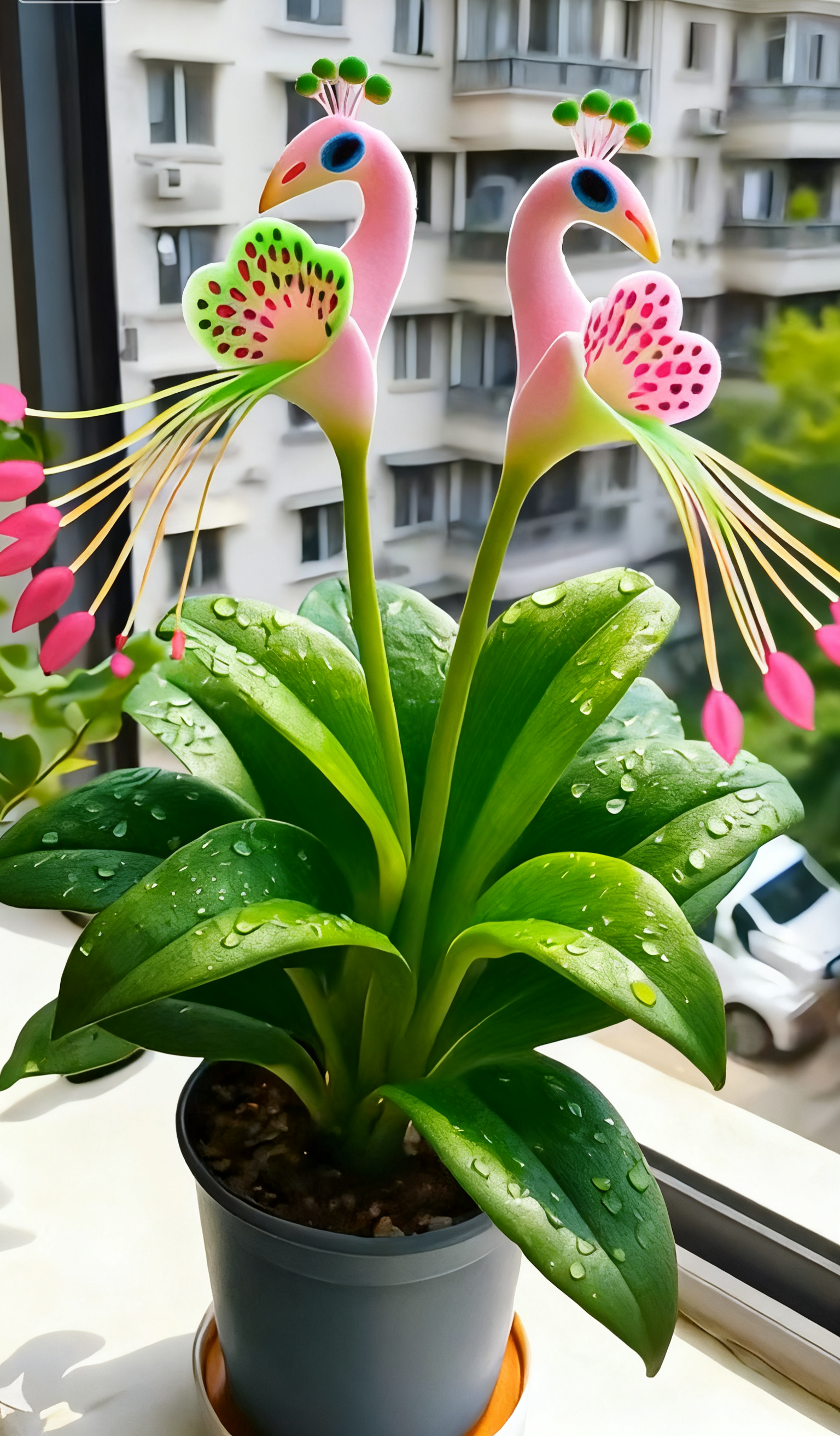 🦚Peacock Flower – No Soil Limits, Thrives in Any Environment, Year-Round Blooms 🌸