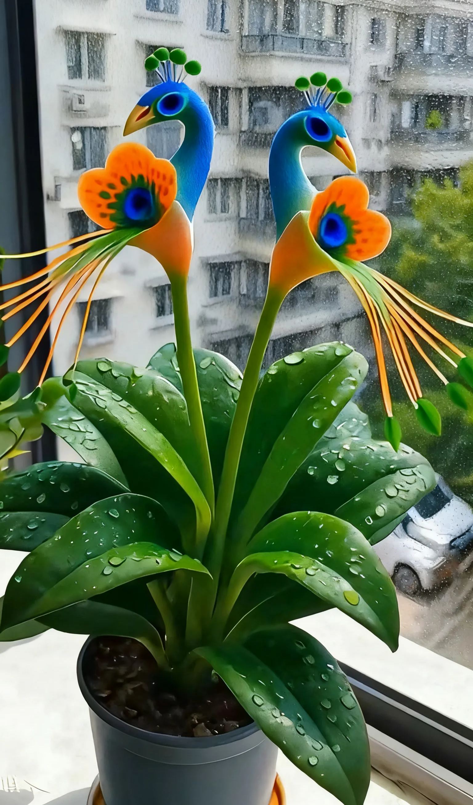 🦚Peacock Flower – No Soil Limits, Thrives in Any Environment, Year-Round Blooms 🌸