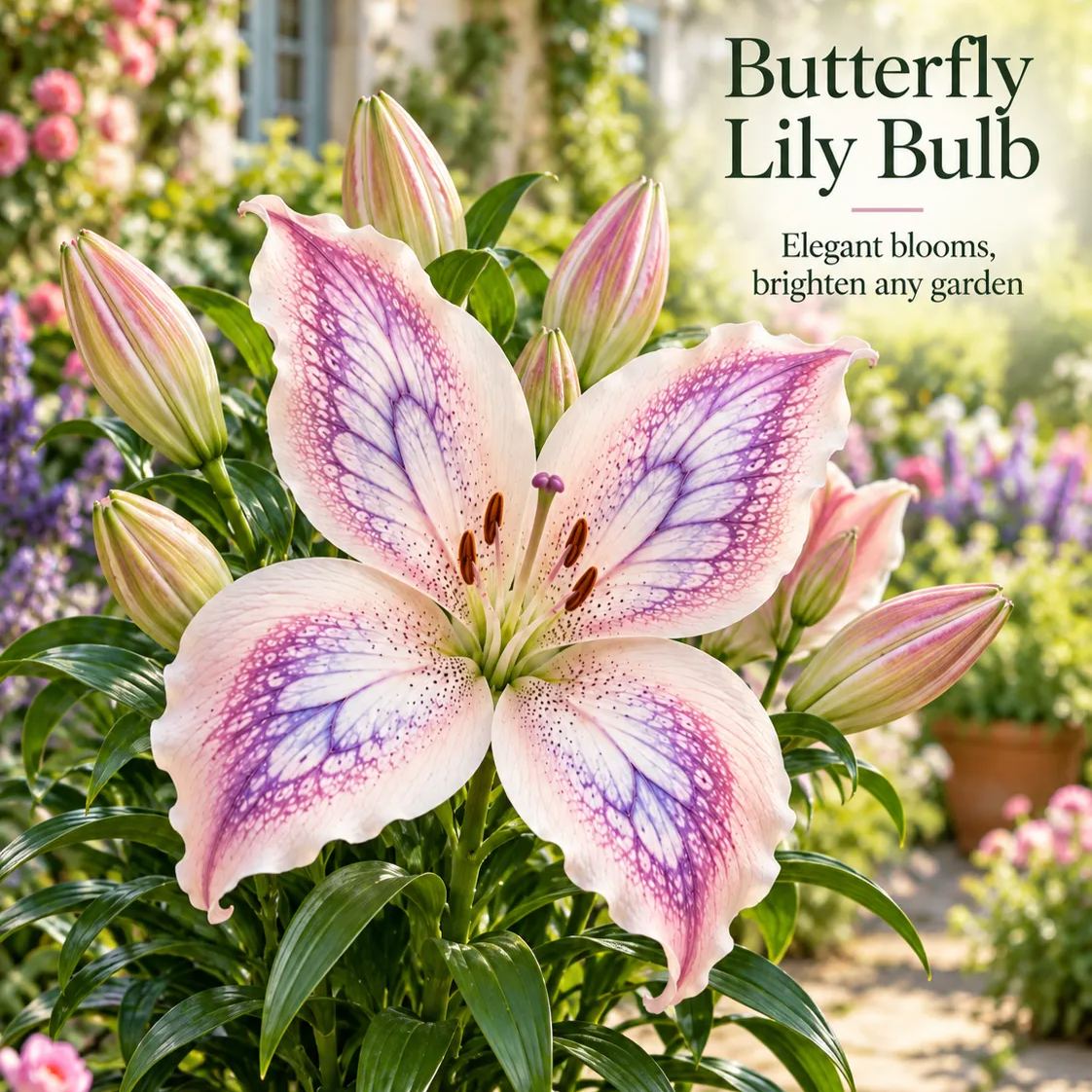 🦋Giant Butterfly Lily Bulbs-Stunning Blooms for Every Garden✨