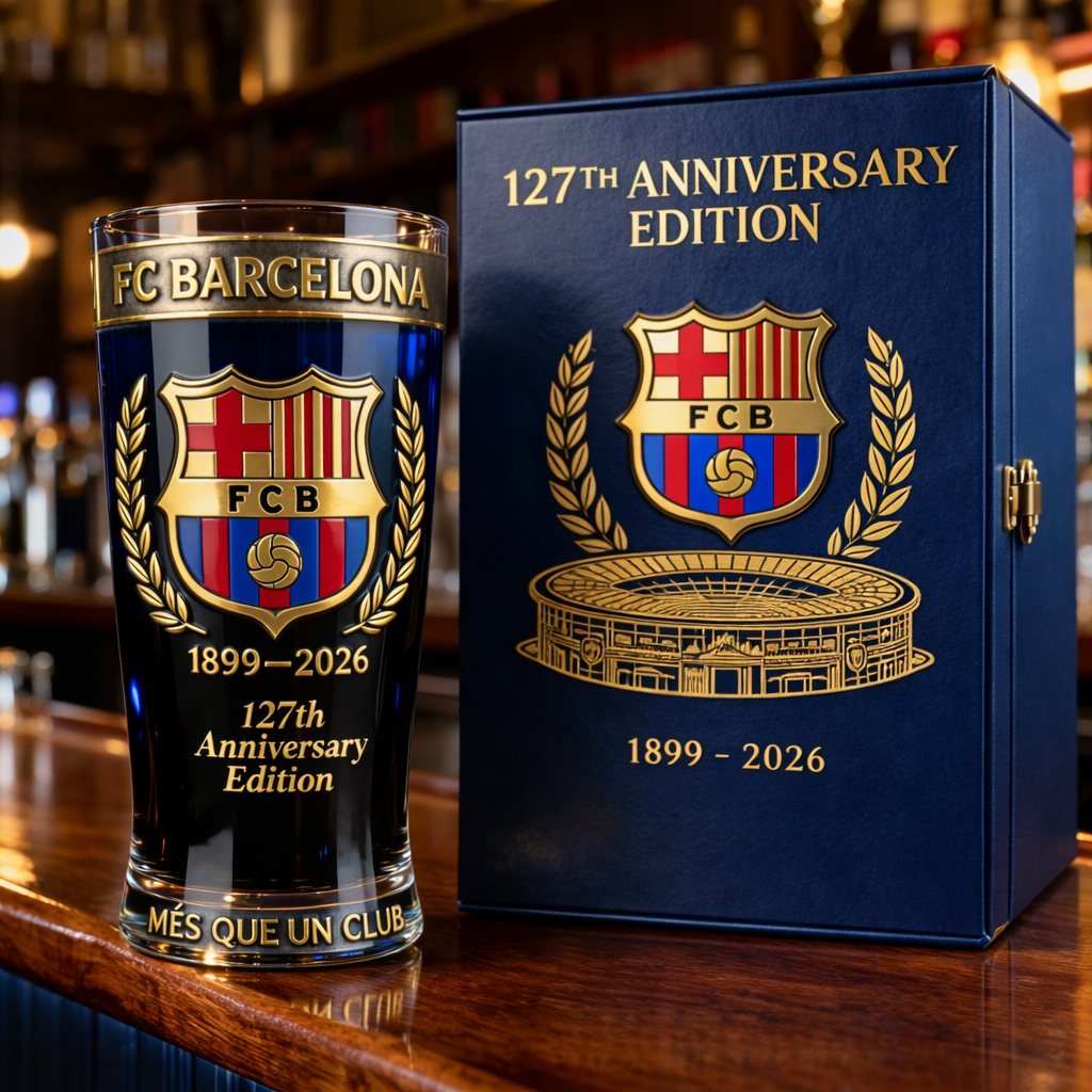 🏆 FC Barcelona 127th Anniversary Pint Glass