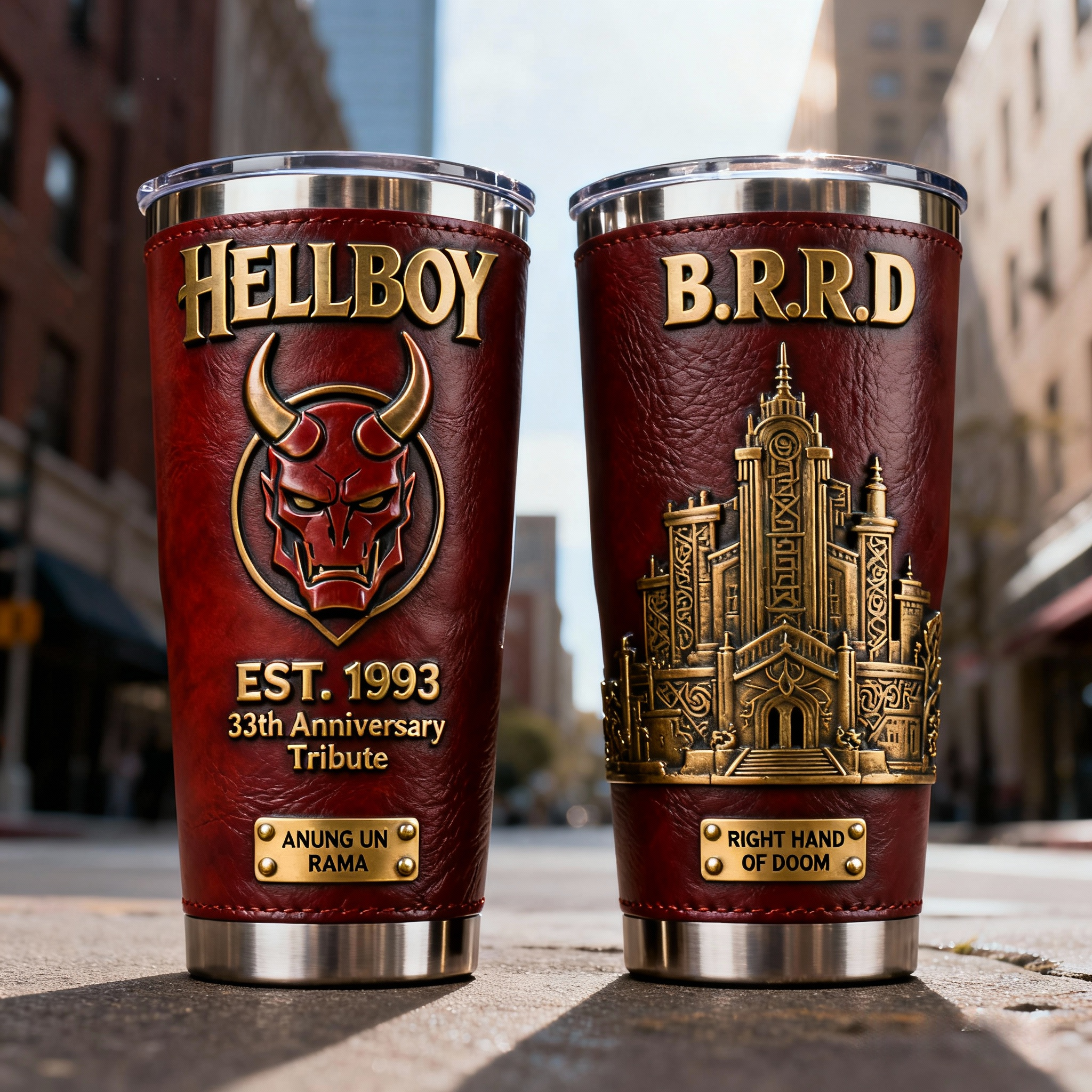 ✨Superhero Themed Anniversary Thermos Tumbler 🎯