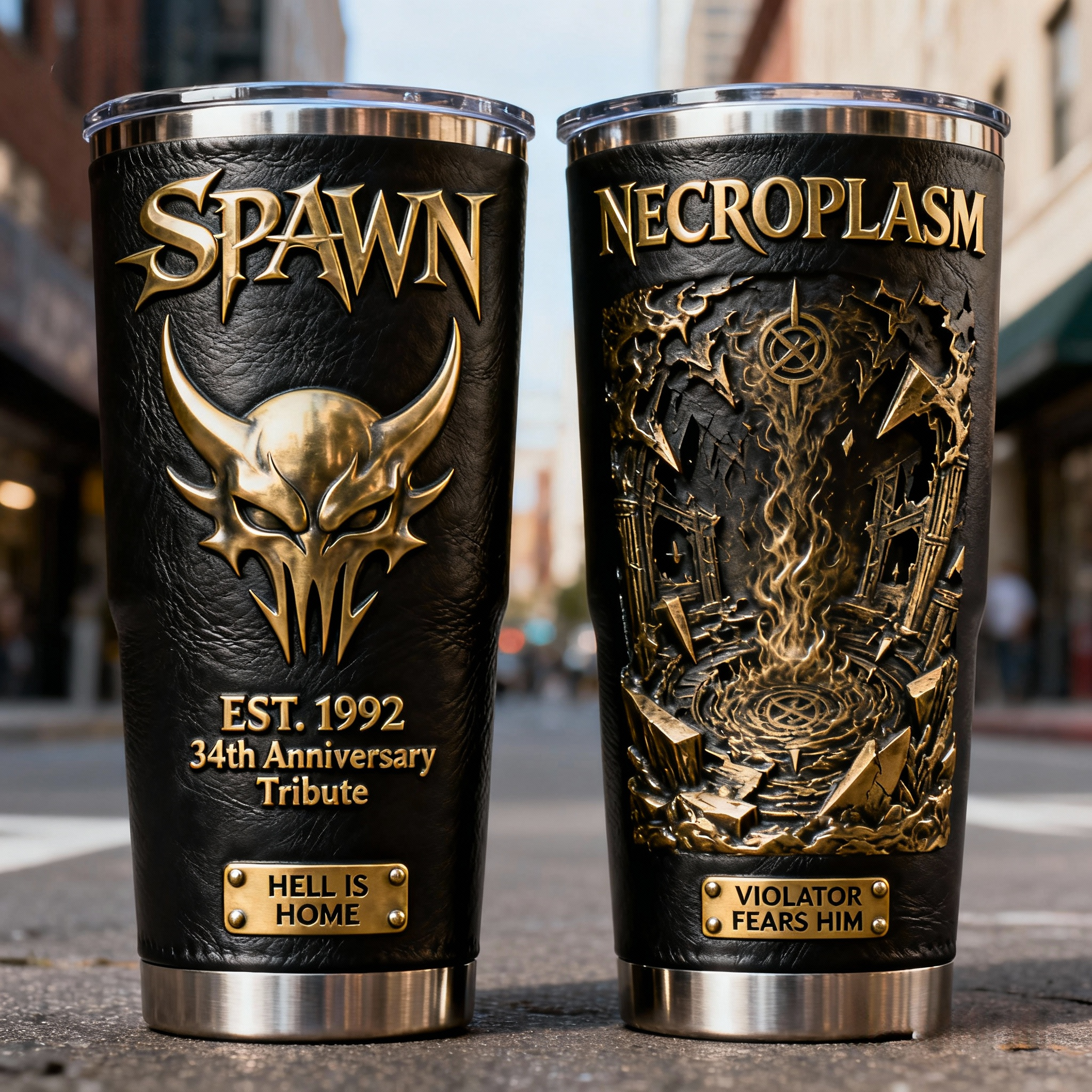 ✨Superhero Themed Anniversary Thermos Tumbler 🎯