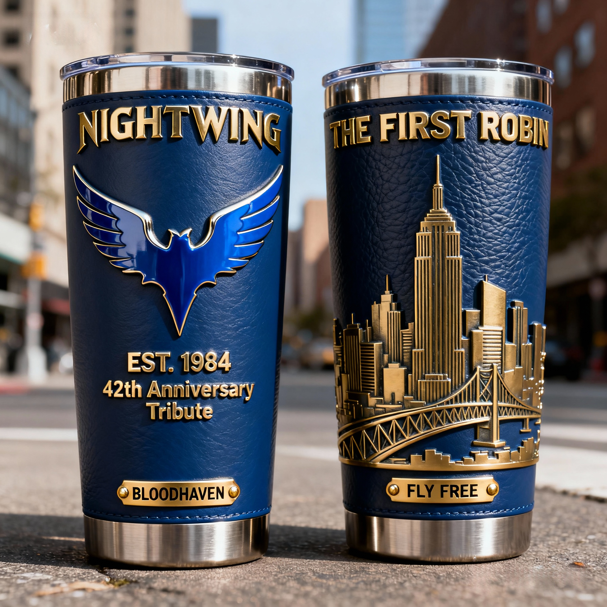 ✨Superhero Themed Anniversary Thermos Tumbler 🎯