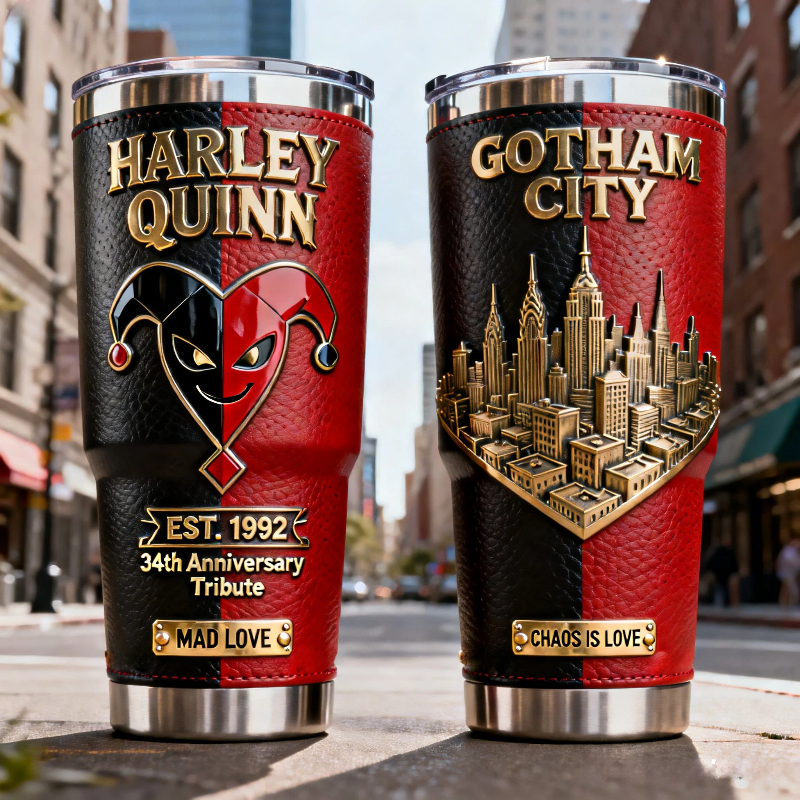 ✨Superhero Themed Anniversary Thermos Tumbler 🎯