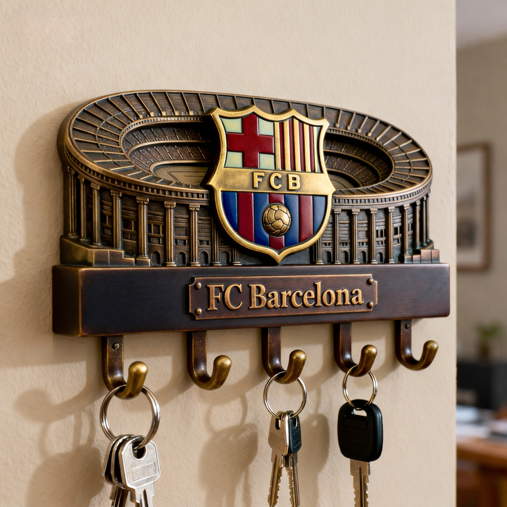 👑⚪️Real Madrid Club Wall-Mounted Key Holder