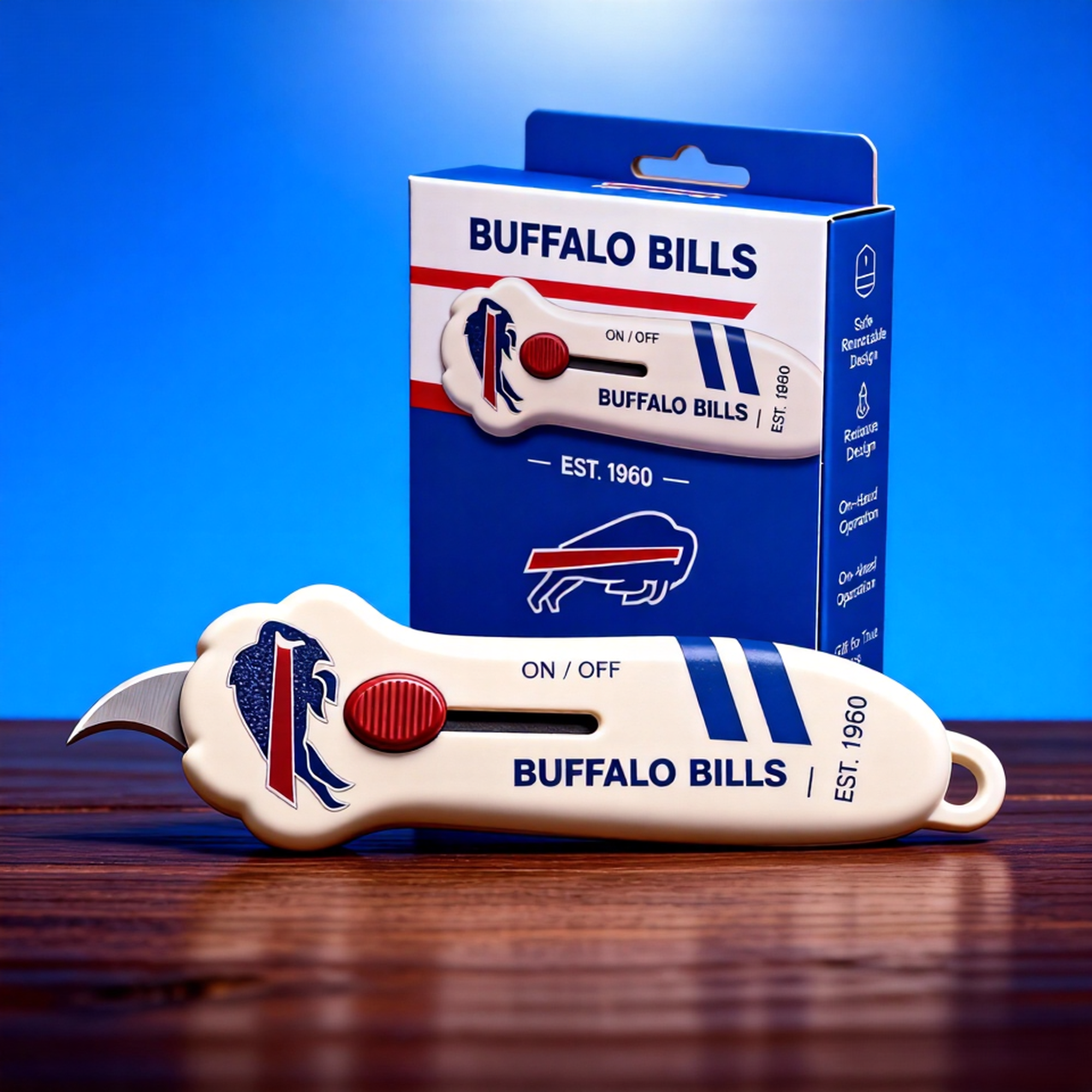 🦬 Buffalo Bills Multi-Purpose Safety Retractable Utility Knife 🎁