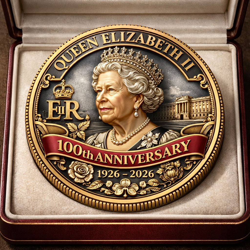⚡️Last Day 50% OFF - Commemorative 100th Anniversary Coin of Queen Elizabeth II