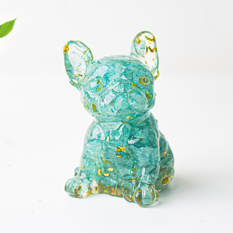 🐕Crystal Gravel Epoxy French Bulldog Ornament