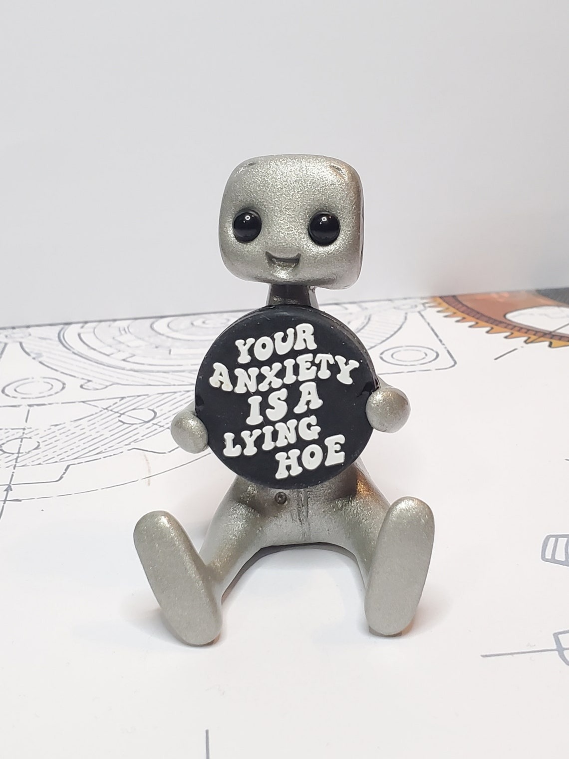 Mental Health Robot Figurine