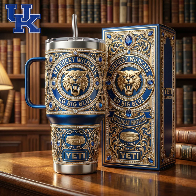 College Football Team 40oz Tumbler With Handle