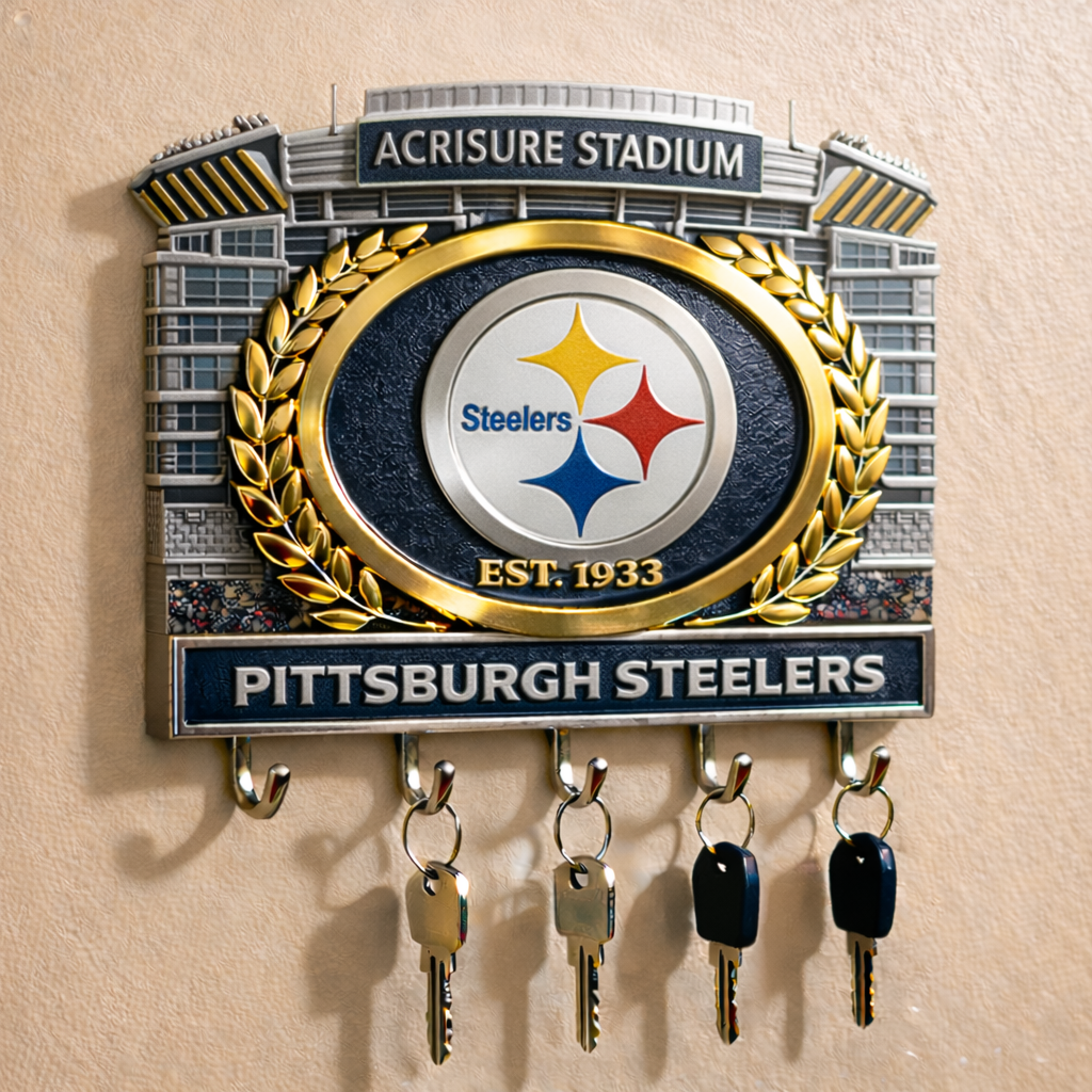 🏈 Football Team Wall-Mounted Key Holder 🔑