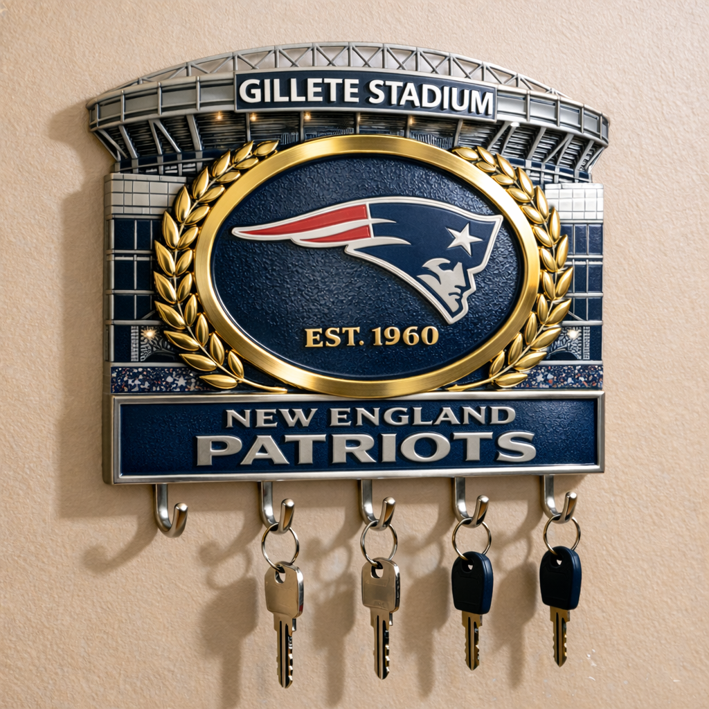 🏈 Football Team Wall-Mounted Key Holder 🔑