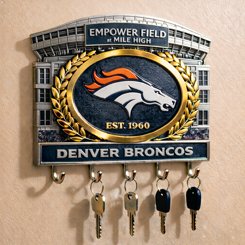 🏈 Football Team Wall-Mounted Key Holder 🔑