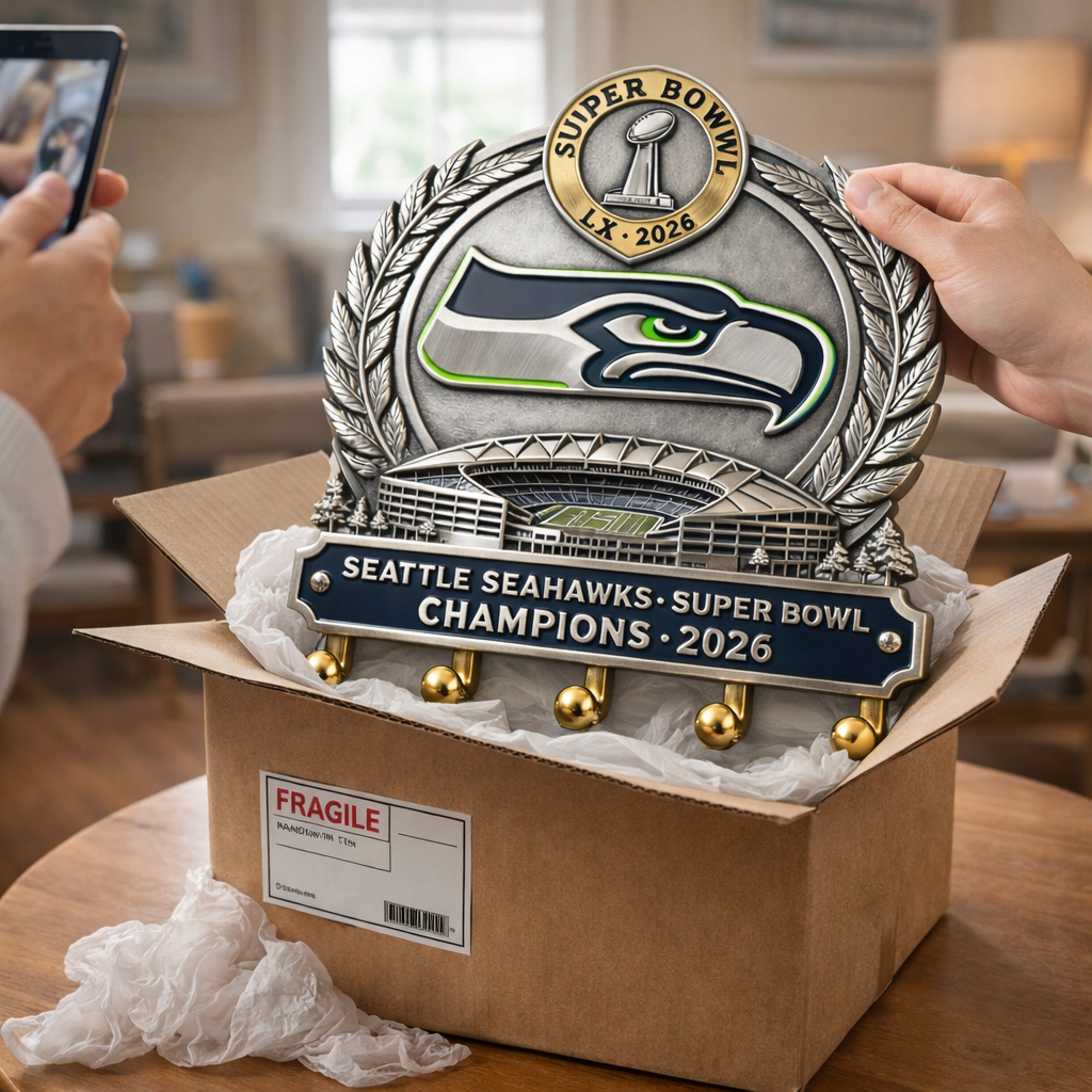 🏆 2026 Super Bowl champion Seahawks Wall-Mounted Key Holder 🏈