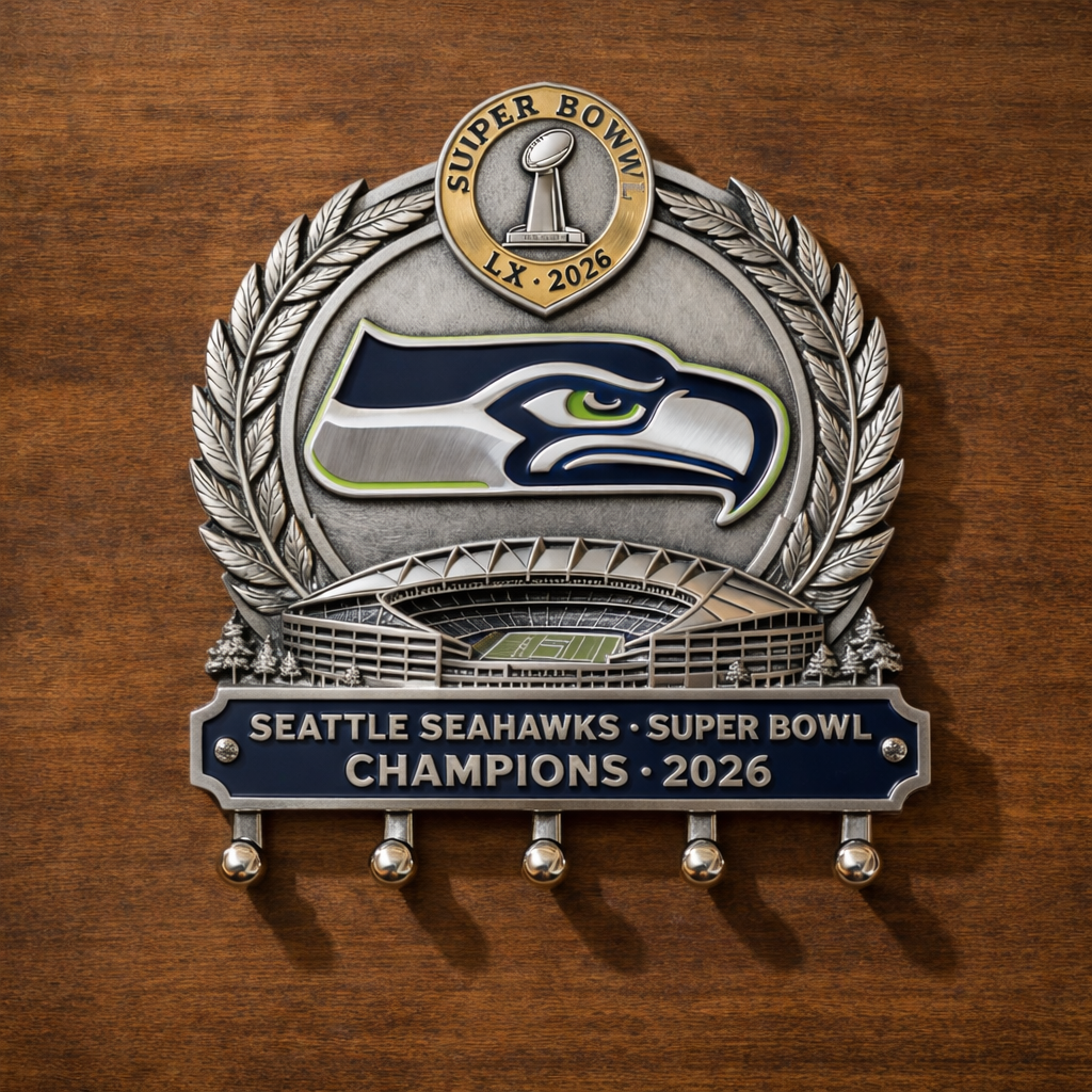 2026 Super Bowl champion Seahawks Wall-Mounted Key Holder