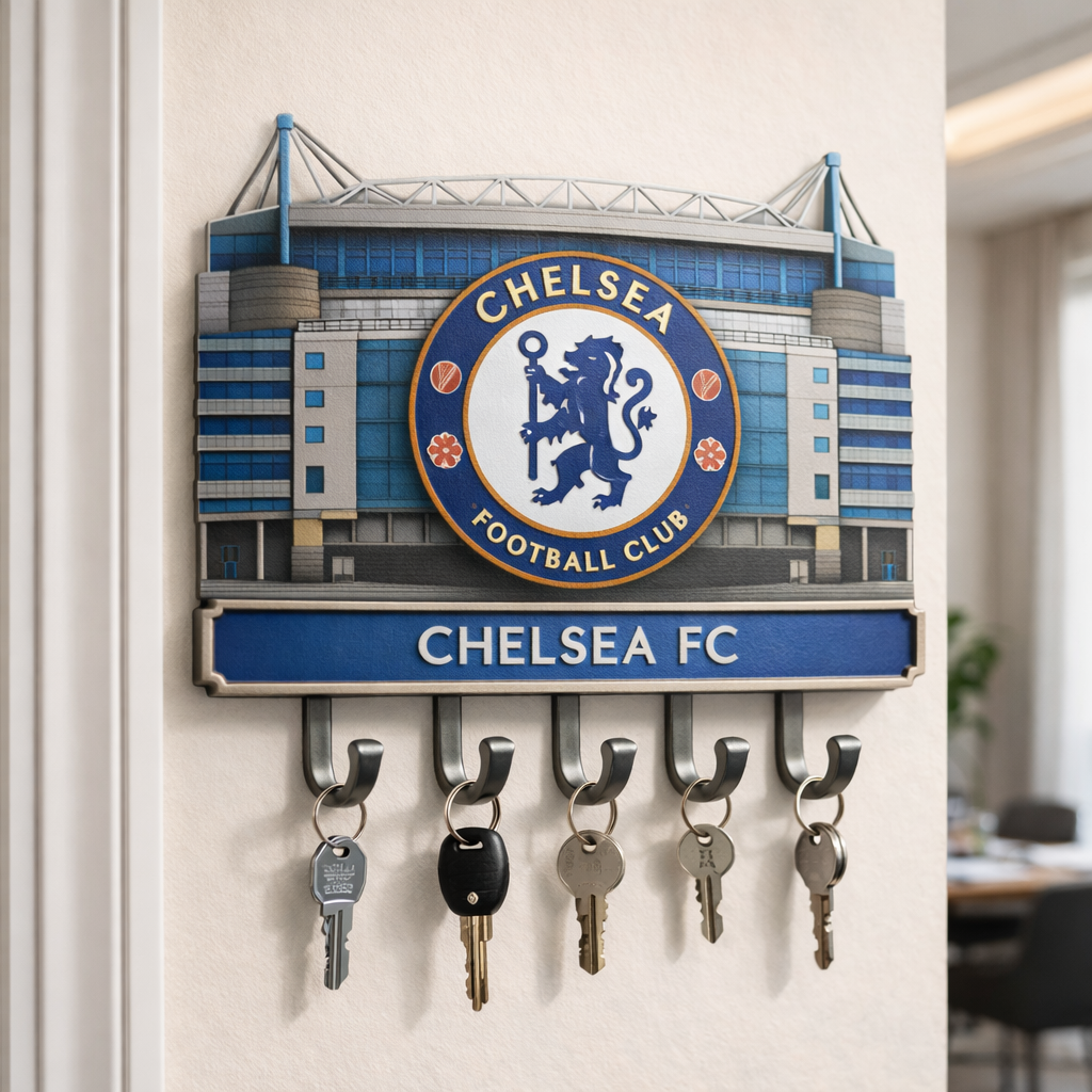 ⚽ Football Club Wall-Mounted Key Holder