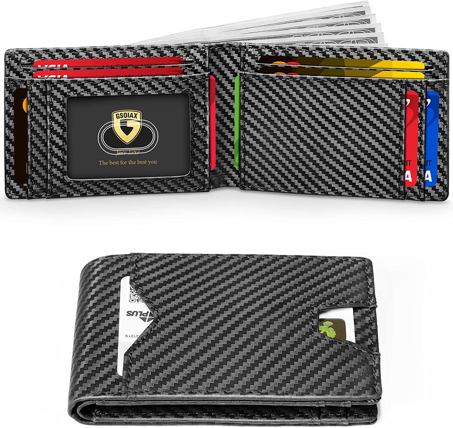 Mens Slim Wallet Rfid Blocking