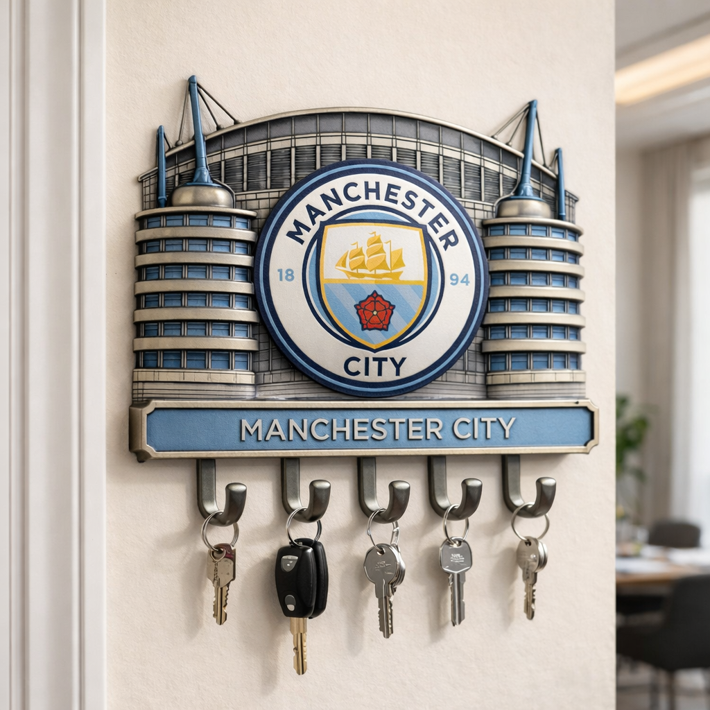 ⚽ Football Club Wall-Mounted Key Holder