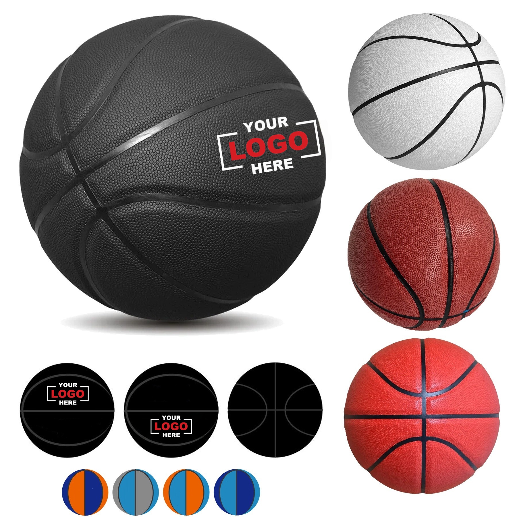 Custom PU Leather Official Size 7 Basketball