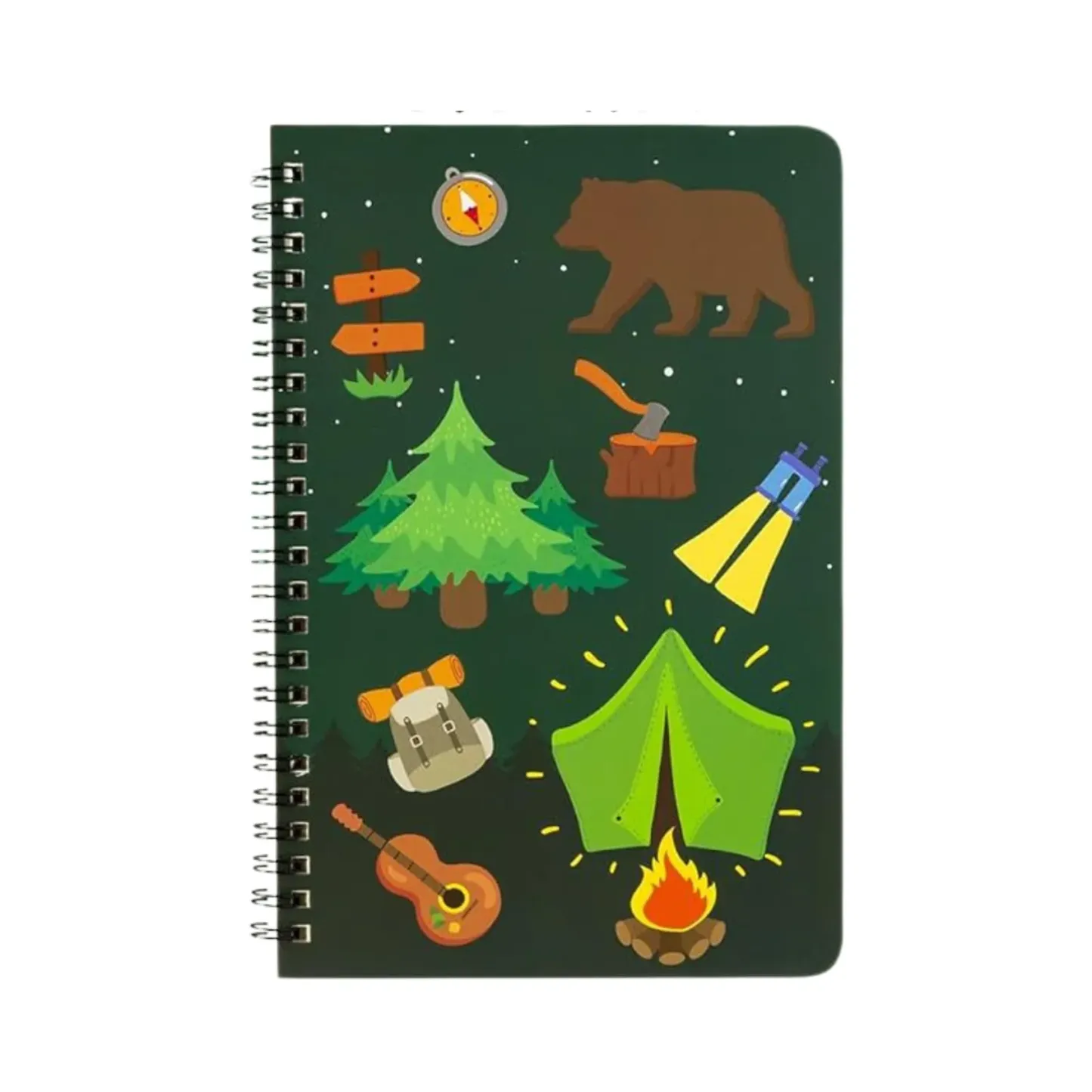 Custom Spiral Notebook with Cartoon Design
